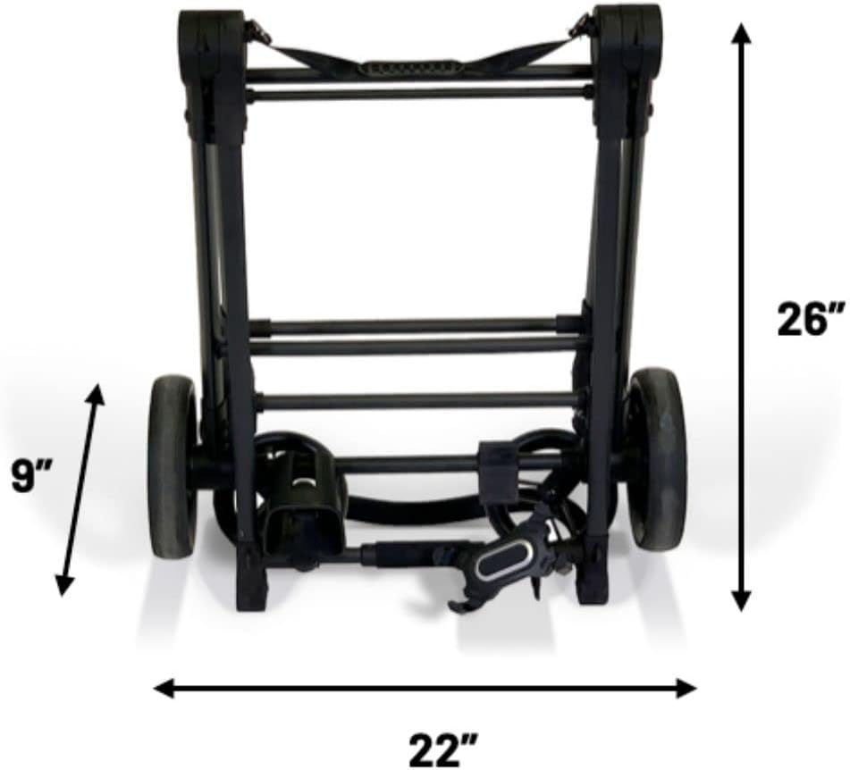 VOOMcart Personal Collapsible Grocery Cart with Wheels and Removable Baskets
