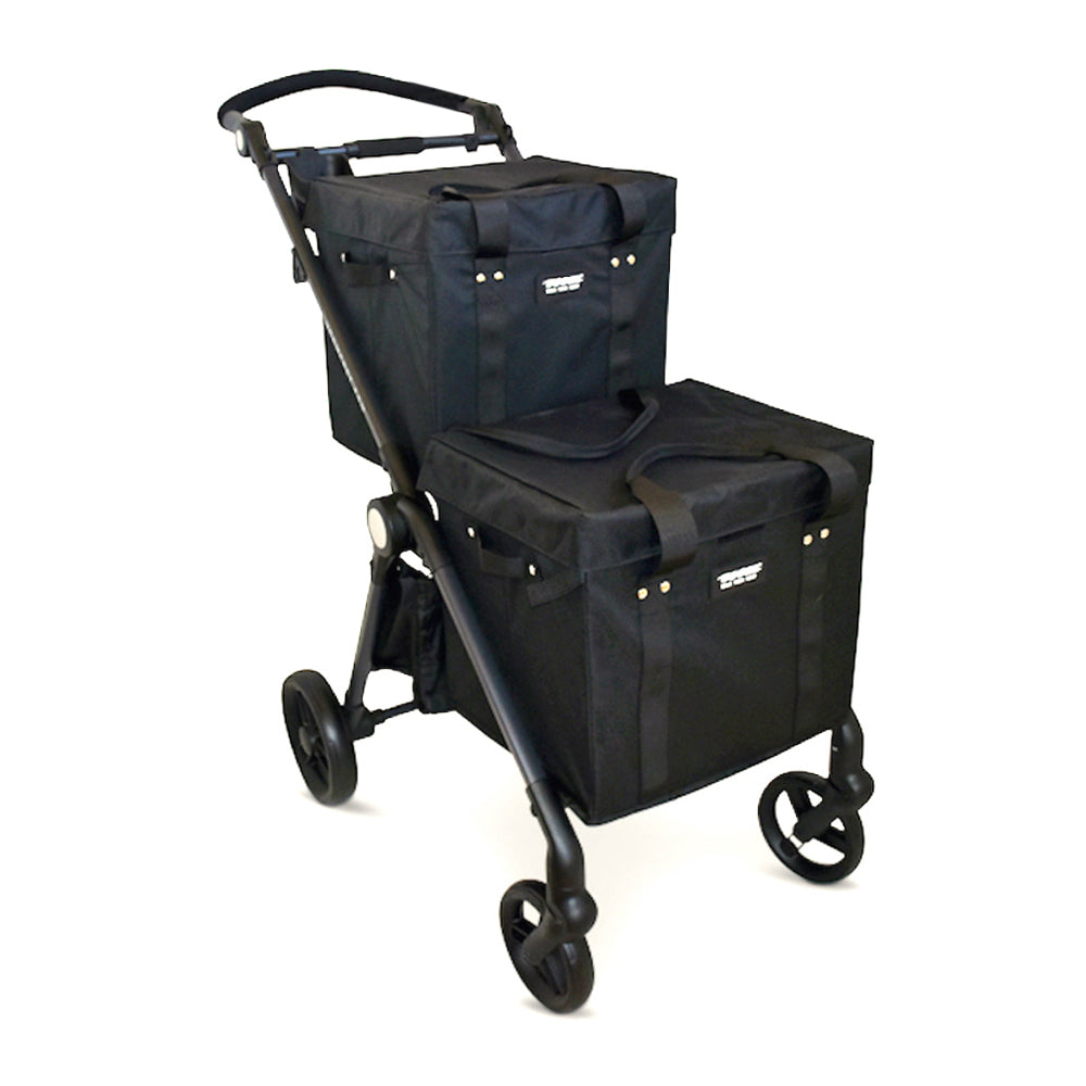 VOOMcart Personal Collapsible Grocery Cart with Wheels and Removable Baskets