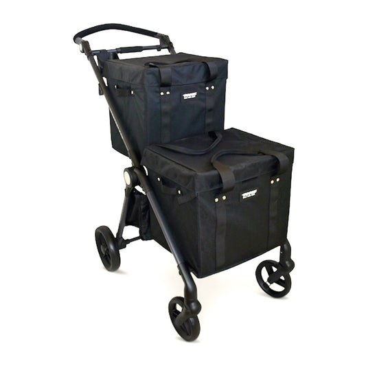 VOOMcart Personal Collapsible Grocery Cart with Wheels and Removable Baskets