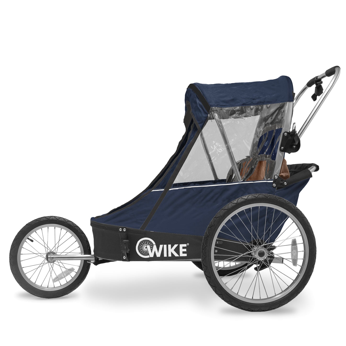 Wike Premium Double Children's Bike Trailer - Includes Stroller