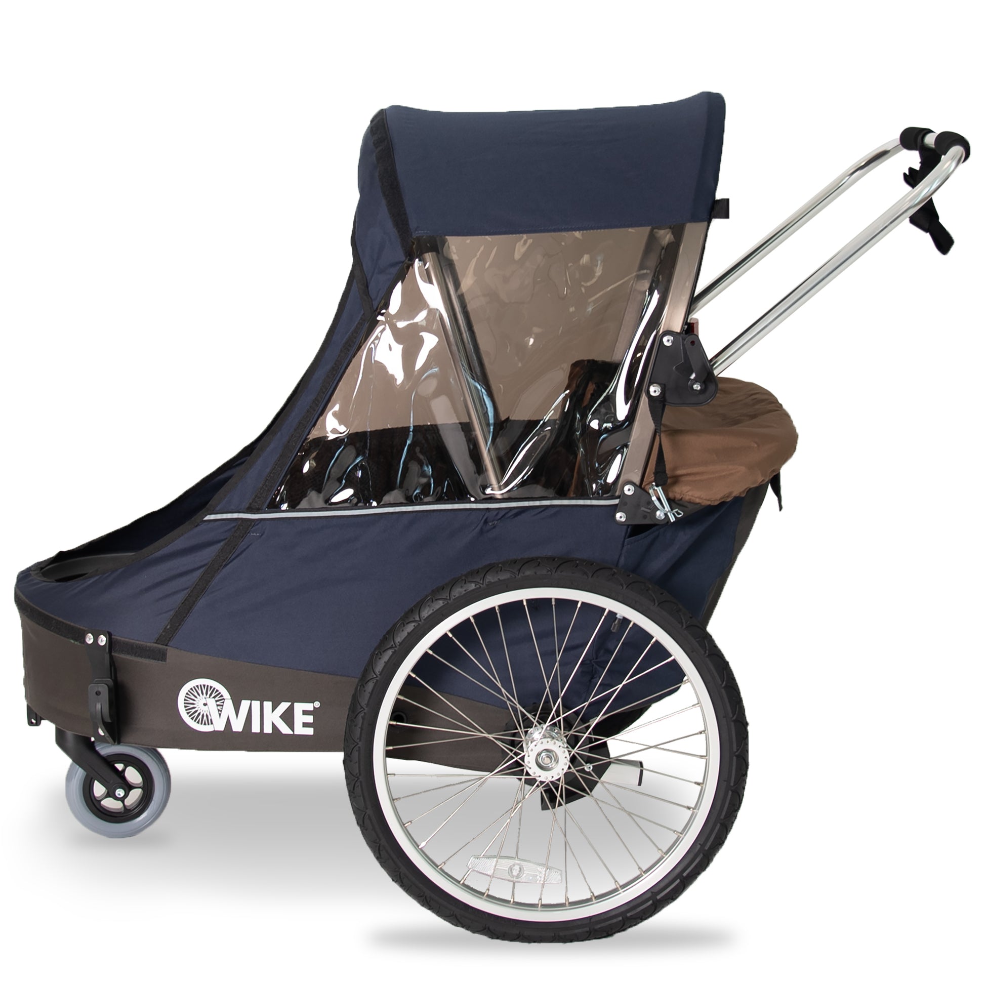 double bicycle trailer stroller Wike Premium Double Children's Bike Trailer