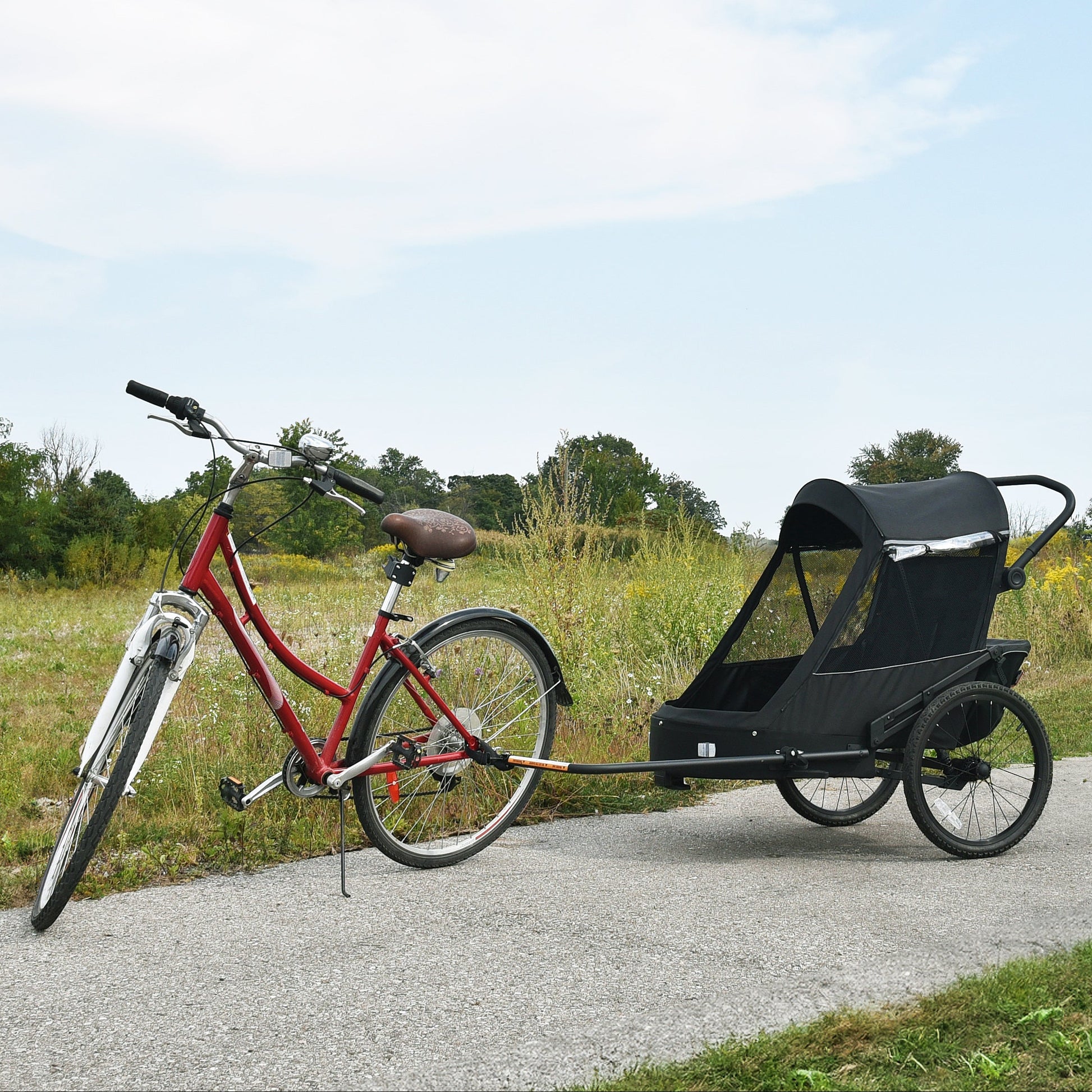 cybex bike trailer Wike Premium Suspension Bike Trailer – Black