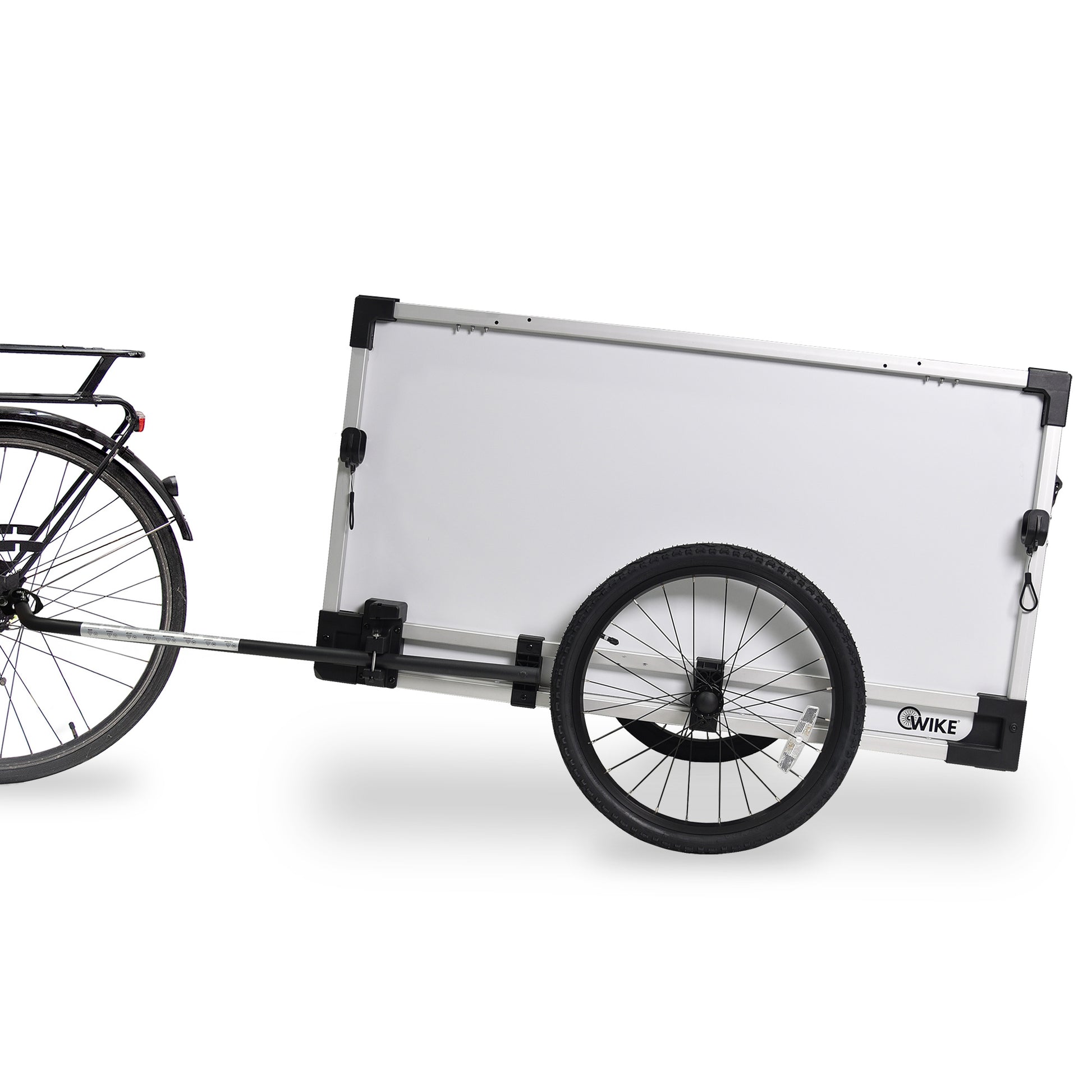 gravel bike trailer WIKE Aluminum Landscaping & Utility Cargo Bike Trailer