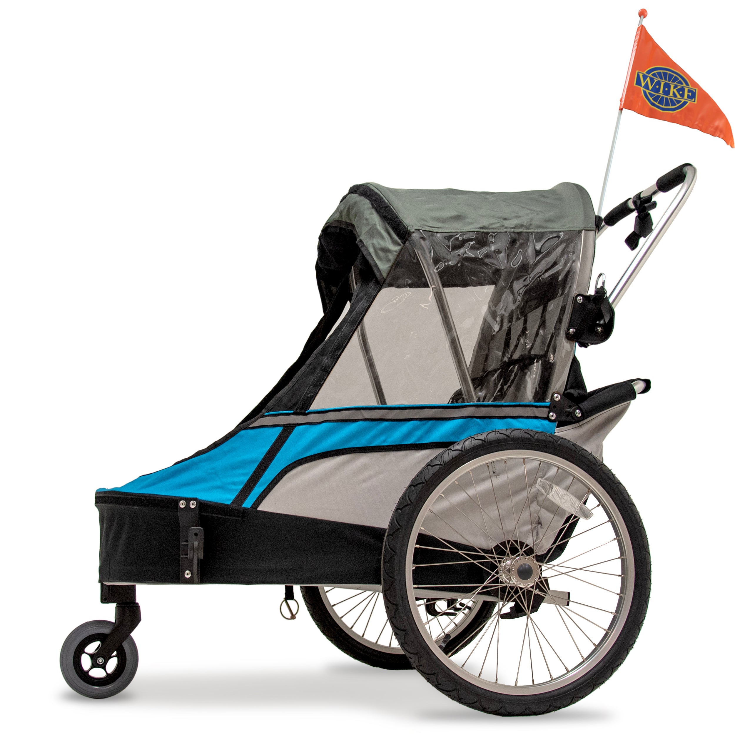 Wike Premium Double Children s Bike Trailer Includes Stroller